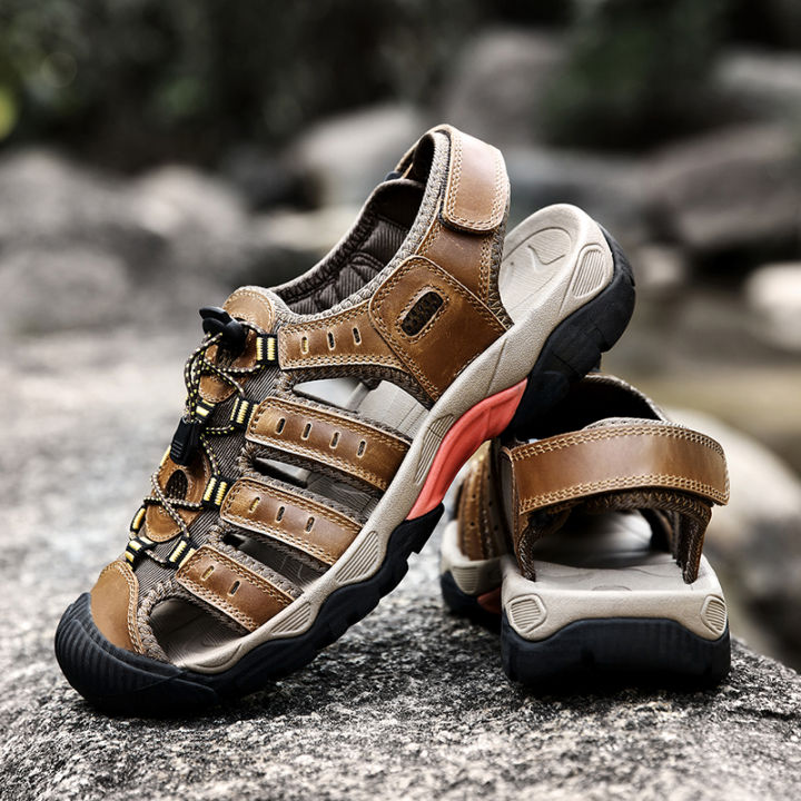 Outdoor Men Hiking Sandals Summer Shoes For Men Beach Male Shoes Anti-Slip Trekking Sandals Lightweigt Size 38-48 BunnyGarden