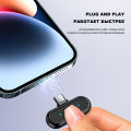 BOMGE 2-Pack Professional Wireless Lavalier Microphones with 2 Receivers for Android, iPhone iPad, Record with 2 Phones Simultaneously, Noise Reduction Plug and Play Clip Included on Lavalier Microphone. 