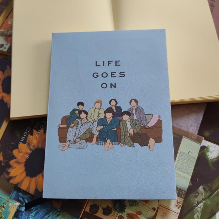 LIFE GOES ON BTS Notebook (120 pages, 7.5"/5.5")