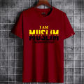 I am muslim Design Print Tshirt Men 2025 Summer New White Casual Homme Cool T Shirt.