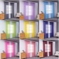 Easy To Install Transparent Window Gauze Solid Color Simple Partition Screen Curtain Modern Window Curtain Bedroom. 