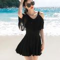 2024 Summer New Suspender Swimsuit Women's Tight Pants One-Piece Swimsuit Indoor Outdoor Swimming.