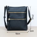 Casual Solid Crossbody Bags For Women Pu Leather Fashion Flap Shoulder Bag Designer Handbags And Purses.