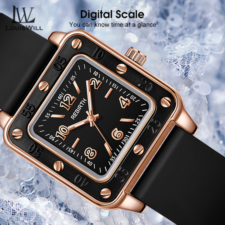 LouisWill%20Women's%20Square%20Watch%20Women's%20Fashion%20Watch%20Waterproof%20Luminous%20Watch%20Silicone%20Tape%20Watch%20Retro%20Quartz%20Watch%20With%20Digital%20Scale%20Ladies%20Watch%20Creative%20Luxury%20Women%20Watch%20-%20Image%204