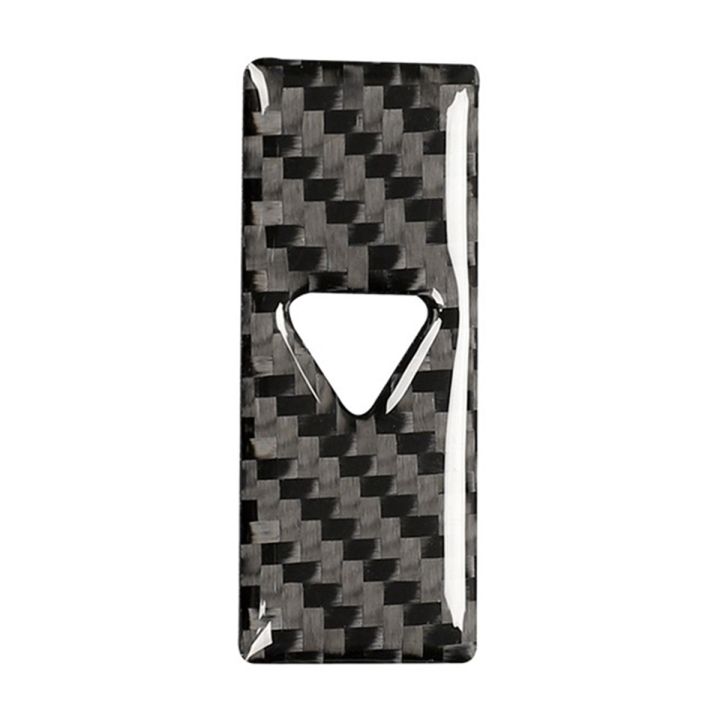 Warning Button Cover Decor Trim Carbon Fiber for CX5 2017 -2020