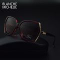 Blanche Michelle High Quality Oversized Polarized Sunglasses Women UV400 oculos de sol Gradient Driving Sun Glasses With Box. 
