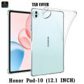 For Honor Pad 10 Display Size  12.1 Inches Transparent Crystal Clear Back Case Cover + Tempered Glass Protector for Honor Pad 10 ( 2 in 1 Combo Pack ). 