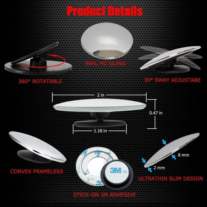 3R%20Adjustable%20Universal%20HD%20Blind%20Spot%20Mirror%201%20Pair%20for%20Motorcycle%20and%20Car%20-%20Image%203