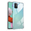 For Samsung Galaxy A51 4G Edge-Reinforced Shockproof Cushion Back Clear Hybrid Transparent Soft Silicon Cover Casing.