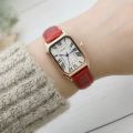 Fashion Retro Digital Dial Casual Watches Square Leather Strap Fashionable Clock Quartz Wristwatch for Women Gift Montres Femmes. 