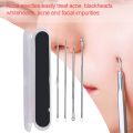 4pcs Stainless Steel Acne Removal Needle Blackhead Pore Cleaner Needles Pimple Spot Extractor Cleanser Beauty Tools. 
