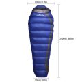 Kamperbox Cold Weather Mummy Sleeping Bag Winter Sleeping Bag Down Sleeping Bag for Backpacking Camping - blue. 