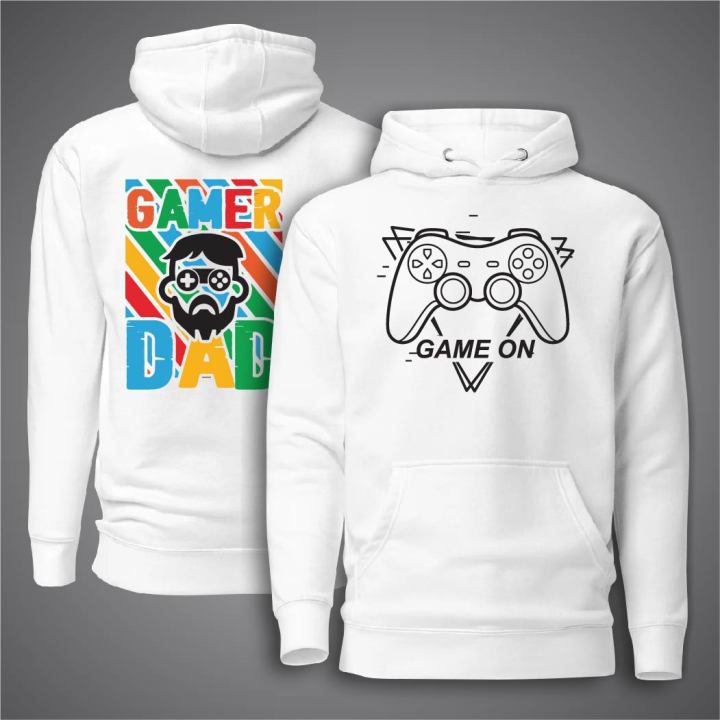 GAMER DAD Hodi For Men - Premium Gaming Hoodies for Men - Game ON Hoodie