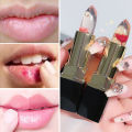 Magic Temperature Color Changing Lipstick Gold Foil Flower Lipstick Waterproof Red Jelly Lip Plumper Makeup Girl Cute Cosmetics. 