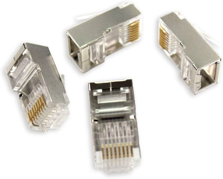 RJ45 Network Cable End Connector-(10PCS) | Daraz.com.bd