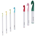 Crochet Hook Set,7/8/9/10/12/15/20mm Plastic Handle Crochet Hook Knitting Needles Thick Head Tool DIY Crafts Accessories.