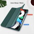For ipad Air 6th Generation 11 Inch Case 2024/ iPad Air Case 5th Generation/4th Generation 2022/2020 10.9 Inch, Smart iPad Case[Support Touch ID and Auto Wake/Sleep] (Black/Navy Blue). 
