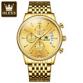 "Olevs 2867 Stainless Steel Chronograph Wrist Watch For Men. 