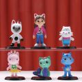Cute gabys dollhouse anime surrounding characters, hand made toy figurines, PVC tabletop decorations, toys, birthday gifts. 