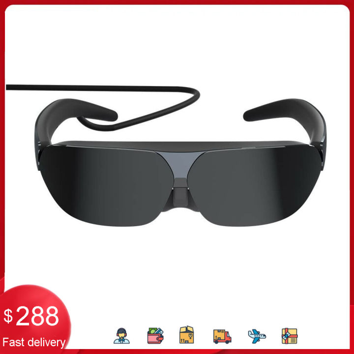 TCL nxtwear G smart glasses portable wearable dual HD micro OLED display 1080p cinema cell phone virtual reality VR heads