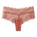 Sexy Mid-Waist High-End Lace Women's Briefs T-Back Boxer T-Shaped Panties plus Size. 