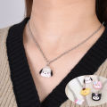 Sanrio Figure Necklace Kuromi Cartoon Metal Necklace Pendant Kawaii Women Girl Party Birthday Jewelry Gift 1Pcs. 