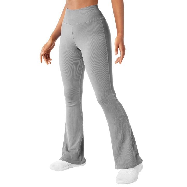 %E3%80%90NEW%E3%80%91%20Yoga%20Pants%20For%20Women%20Ribbed%20Seamless%20Flare%20Leggings%20Bootcut%20High%20Waist%20Yoga%20Pants%20Women%20Yoga%20Work%20Running%20Pants%20Sports%20Leggings%20-%20Image%203