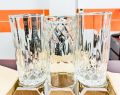 Everyday Use good quality strong crystal clear unique design Heavy 350 Ml Drinking Water glass set 6 pcs.