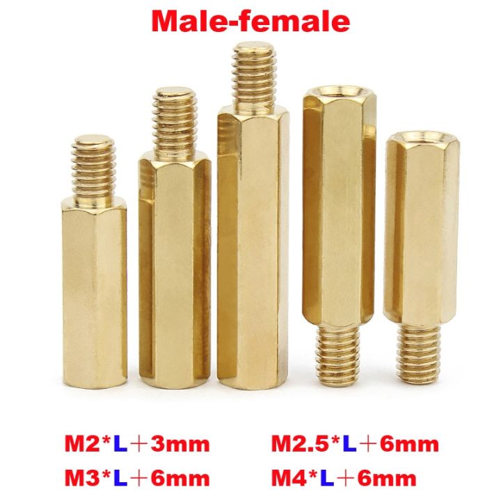 10/50pc%20M2%20M2.5%20M3%20M4%20Solid%20Brass%20Copper%20Hex%20Standoff%20Hexagon%20lar%20M-F%20F-F%20Male-Female%20Female%20Spacer%20for%20PCB%20Board%20Motherboard-10mm%20-%20Image%206