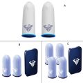 Gaming Finger Sleeves for Mobile Gaming 0.25mm Glass Silver Fiber Seamless Thumb Fingertip Cover for PUBG/COD/LOL/ROS 24BB. 