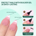 Nailpop French Tip Press on Nails 14 Sizes Medium Shape Pre-french Soft Gel Nail Tips Ultra Fit Full Cover Nails 140pcs. 