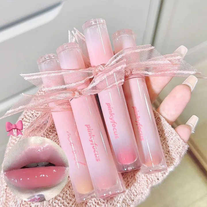 Mirror Water Lip Glaze Moisturizing Transparent Sexy Red Lip Tint ...