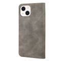 For iPhone 14 Plus Skin Feel Splicing Leather Phone Case. 