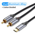 Vention USB C to RCA Audio Cable Type C to 2 RCA Cable for iPhone 16 15 Speaker Amplifier Huawei Xiaomi Laptop 1m 2m 3m USB C Splitter RCA Y. 