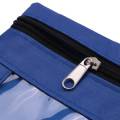 6 Pieces Ring Binder Pouch Pencil Bag with Holes 3-Ring Zipper Pouches with Clear Window (6 Colors). 