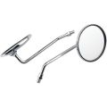Good Looking CD-80 Looking glass for motorcycle 2 Pcs, Small Nut - silver colour Gives your Bike a Classic Look. 