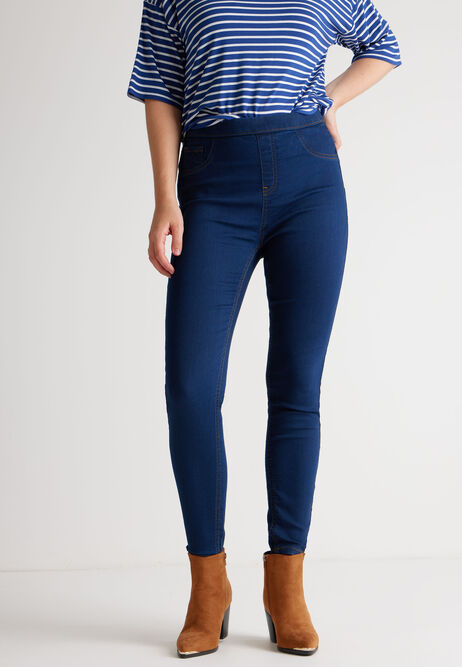 Womens Indigo Blue Kate Shaper Denim Jeggings