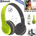 P47 Stereo Head Mounted Bluetooth Headphones Multifunctional Headset Wireless Phone Speakerphone - Bluetooth Headphone. 