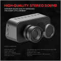 Havit Mx701/M3 Portable Bluetooth Speaker Alarm Clock Wireless Led Display Temperature With Fm Radio Support Aux Tf Usb Music Player - Speaker - Portable Table.