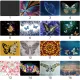 【guuli Waterproof Mousepad for Gaming Laptop Computer Desk Mat Mouse Pad Butterfly Series Pattern Office Desk Accessories. 