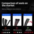 【3C VictoryEagle】TOHAYIE Door Rubber Seal Strips Auto Double Layer Sealing Stickers for Trunk Sound Insulation Weatherstrip Accessories. 