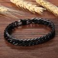 Black Stainless Steel Bracelet For Men - Bracelet. 