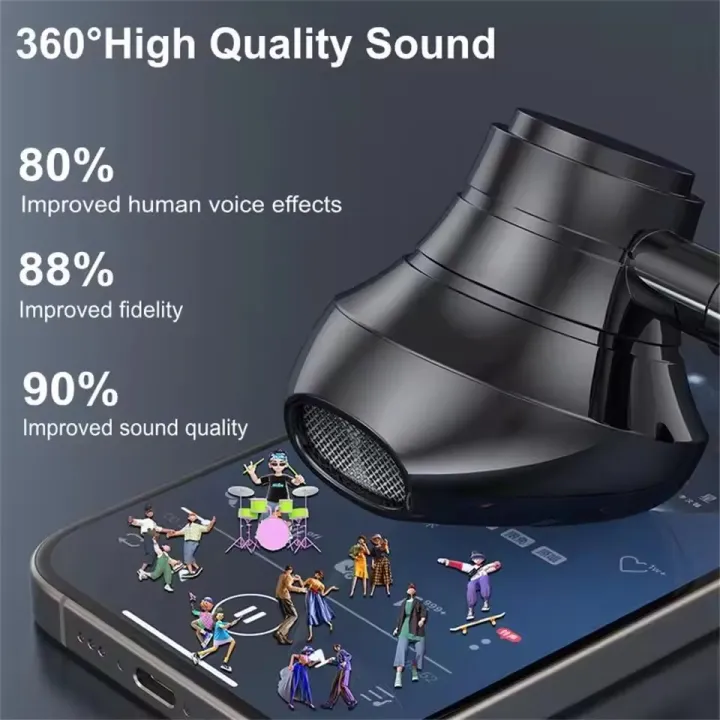 TIMACK%C2%AE%20Wireless%20Earphones%20Bluetooth%205.3%20Neckband%20Headphones%20Gaming%20Stereo%20Sport%20Headset%20Waterproof%20Earbuds%20With%20TF%20Card%20LED%20Display%20-%20Image%203