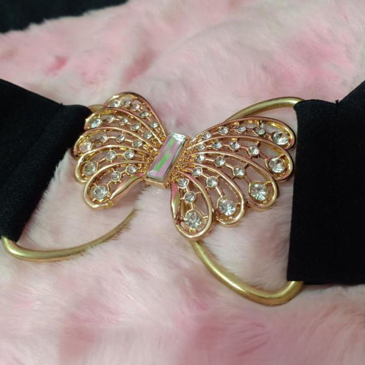 Ladies Adjustable Butterfly Love Fashion Belt for Women, Black, Stylish Design for Girls