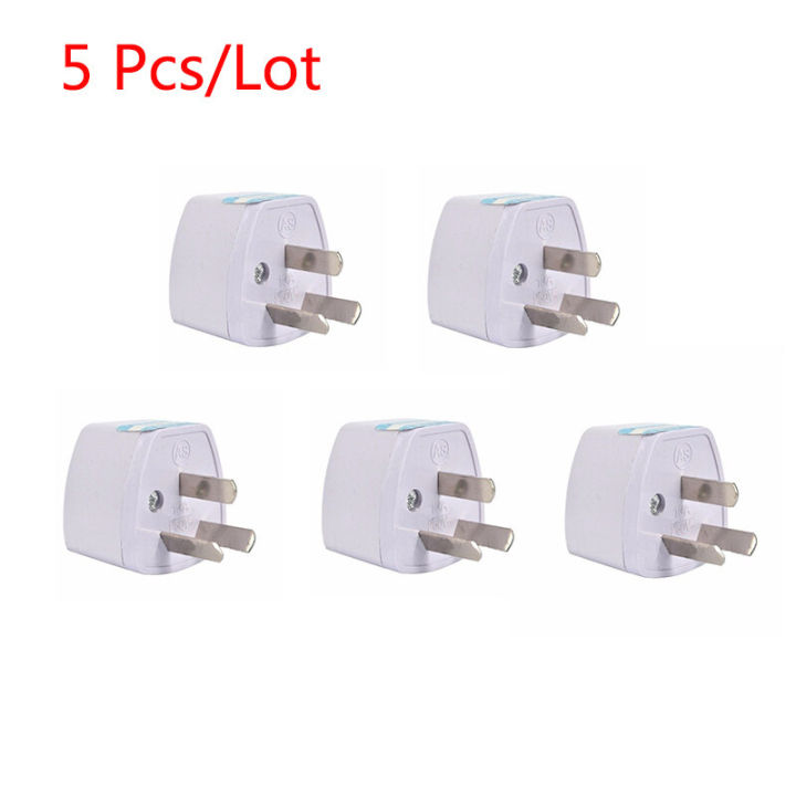 5 Pieces High Quality Universal Power Adapter Travel Adaptor 3 Pin AU ...
