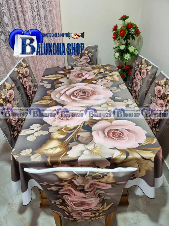 Digital%203D%20Print%20Dining%20Table%20Cloth%20Runner%20And%2006%20Chair%20Cover%20Full%20Set%20-%20Digital%203D%20Print%20Table%20Cloth%20And%20Chair%20Cover%20Set%20-%20Image%202