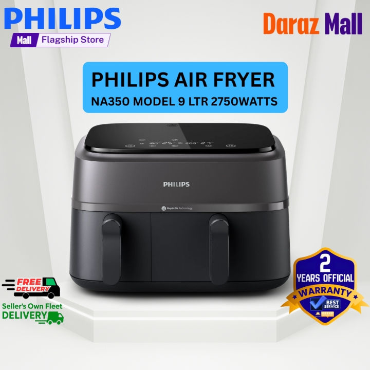 Philips Airfryer NA350/00 – 9L Digital (Black Edition)