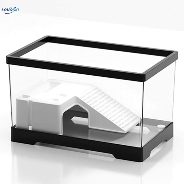 Turtle%20Tank%20Box%20Basking%20Ramp%20Hideout%20Tortoise%20Enclosure%20Starter%20Indoor%20Decor%20Medium%20Black%20-%20Image%206