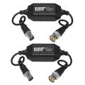 2X Coaxial Video Ground Loop Isolator Balun BNC Male to Female for CCTV Camera. 