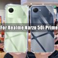 For Realme Narzo 50i Prime Shockproof Bumper Case with Clear Soft TPU Protective Phone Cover  Anti-Scratch. 